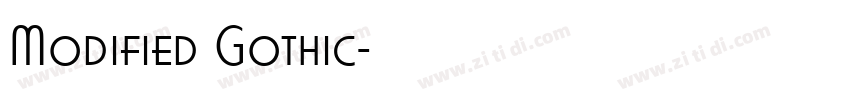 Modified Gothic字体转换 Modified Gothic字体转换